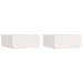 Noptieră 2 pcs Alb 39 x 34 x 16,5 cm Lemn masiv de pin - WALTI WALTI