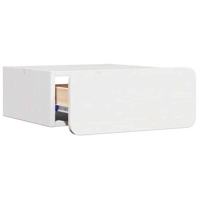 Noptieră 2 pcs Alb 39 x 34 x 16,5 cm Lemn masiv de pin - WALTI WALTI