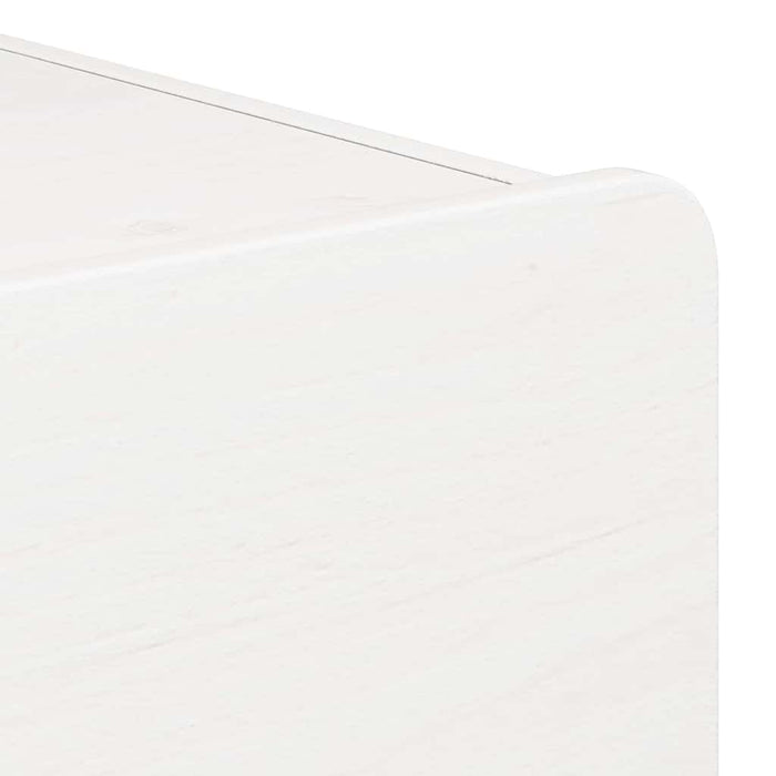 Noptieră cu sertar 2 pcs Alb 39 x 34 x 33 cm Lemn masiv de pin - WALTI WALTI