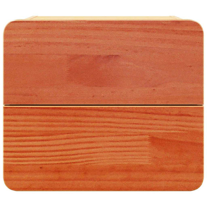 Noptieră Maroniu cerat 39 x 34 x 33 cm Lemn masiv de pin - WALTI WALTI
