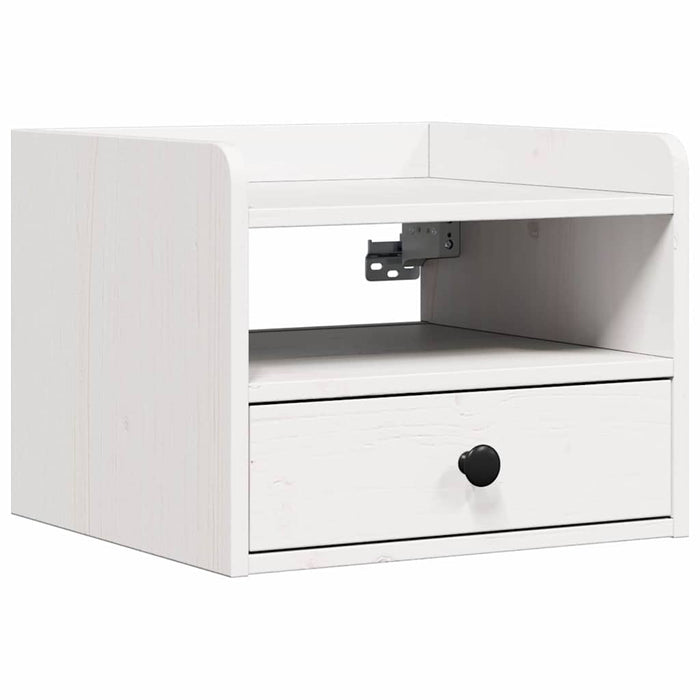 Noptieră 2 pcs Alb 38 x 36 x 29,5 cm Lemn masiv de pin - WALTI WALTI