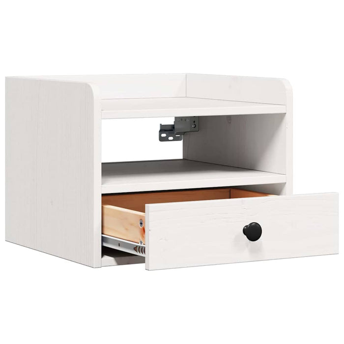 Noptieră 2 pcs Alb 38 x 36 x 29,5 cm Lemn masiv de pin - WALTI WALTI