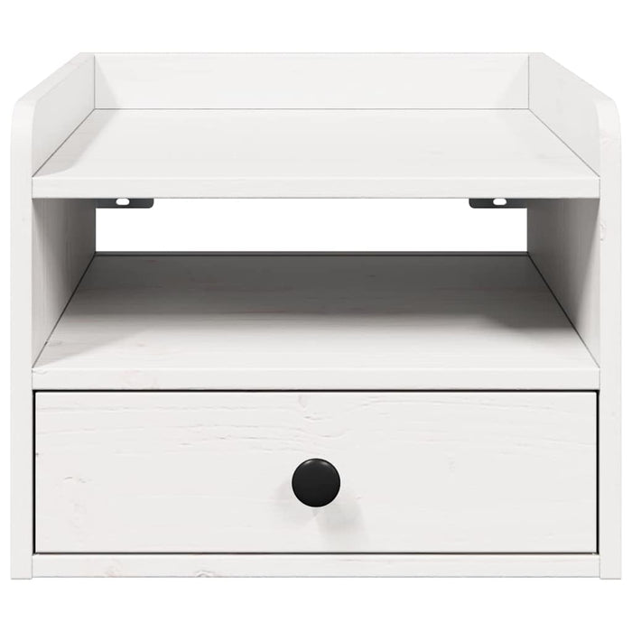 Noptieră 2 pcs Alb 38 x 36 x 29,5 cm Lemn masiv de pin - WALTI WALTI