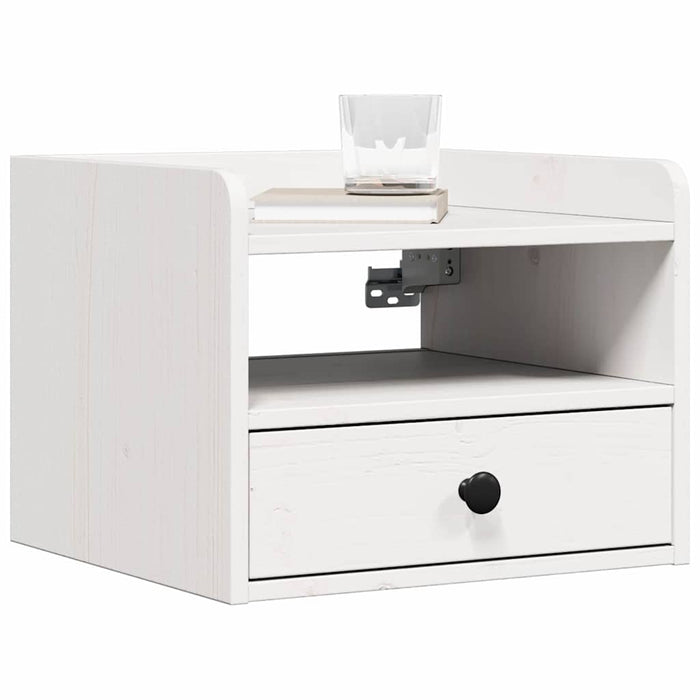 Noptieră 2 pcs Alb 38 x 36 x 29,5 cm Lemn masiv de pin - WALTI WALTI