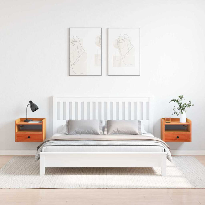 Noptieră cu sertar 2 pcs Maroniu cerat 38 x 36 x 29,5 cm - WALTI WALTI