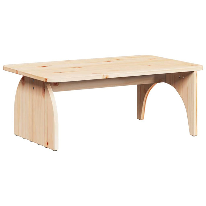 Masă de cafea natural 80 x 50 x 31 cm Lemn masiv de pin - WALTI WALTI