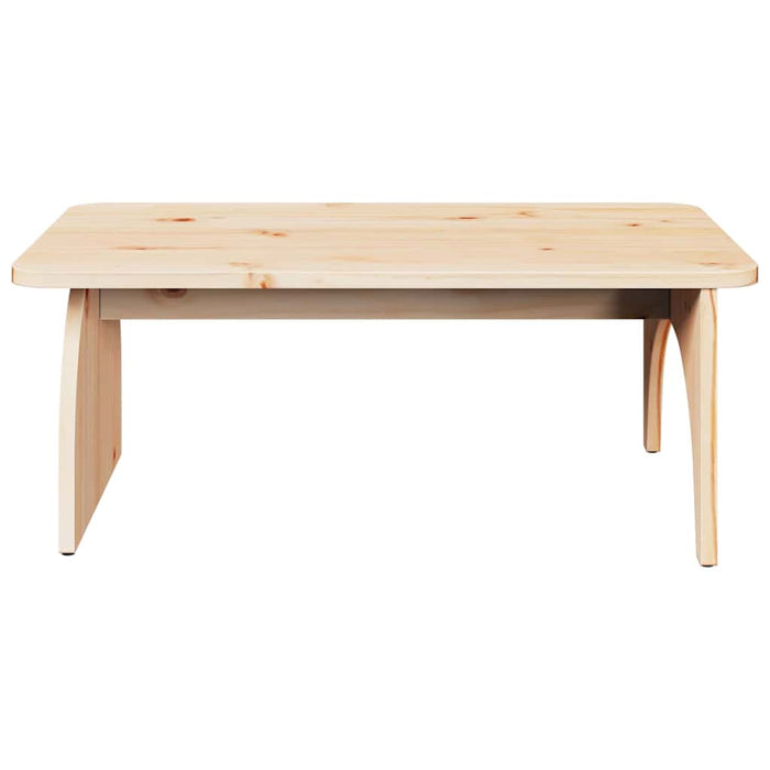 Masă de cafea natural 80 x 50 x 31 cm Lemn masiv de pin - WALTI WALTI