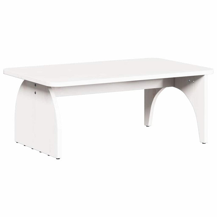 Masă de cafea Alb 80 x 50 x 31 cm Lemn masiv de pin - WALTI WALTI