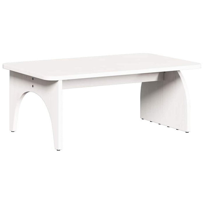 Masă de cafea Alb 80 x 50 x 31 cm Lemn masiv de pin - WALTI WALTI
