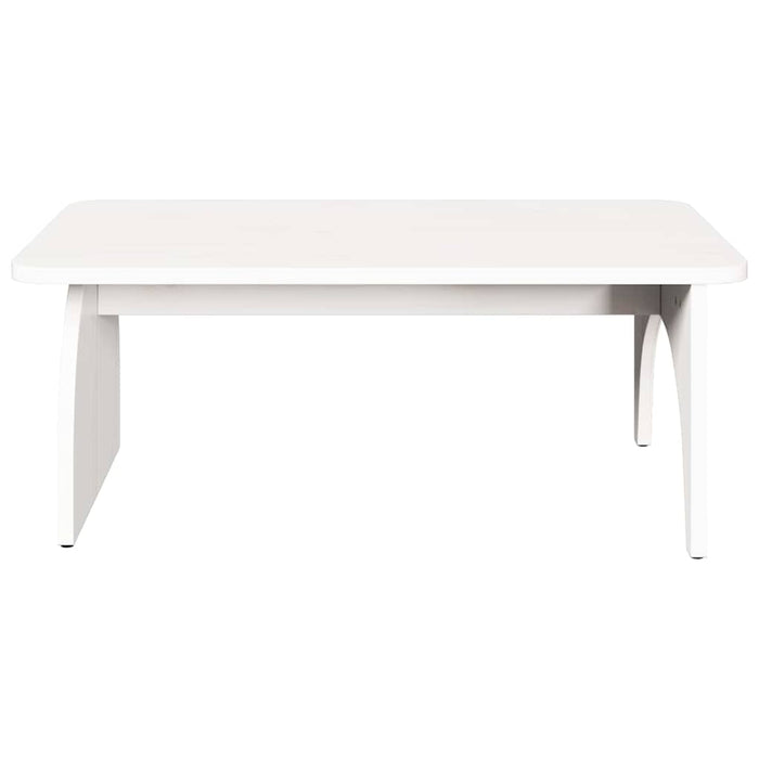 Masă de cafea Alb 80 x 50 x 31 cm Lemn masiv de pin - WALTI WALTI