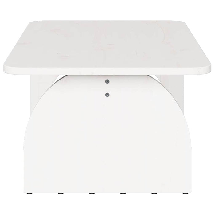 Masă de cafea Alb 80 x 50 x 31 cm Lemn masiv de pin - WALTI WALTI