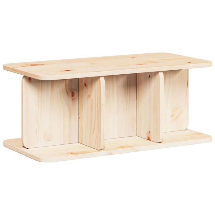 Masă de cafea natural 80 x 39,5 x 33,5 cm Lemn masiv de pin - WALTI WALTI
