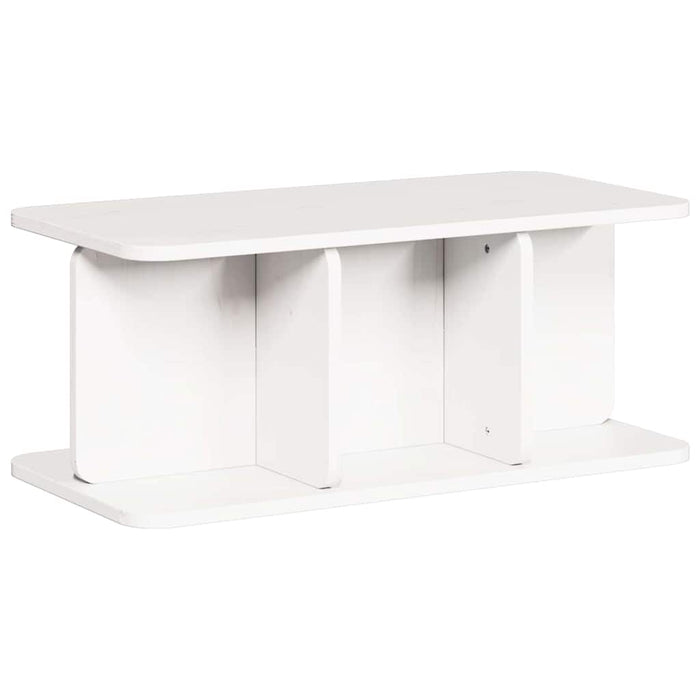 Masă de cafea Alb 80 x 39,5 x 33,5 cm Lemn masiv de pin - WALTI WALTI