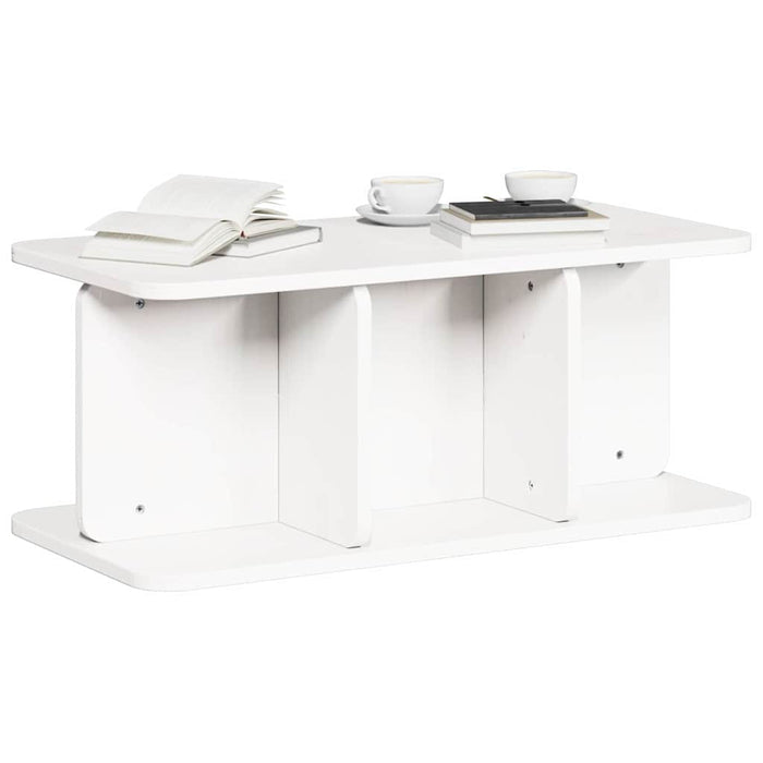 Masă de cafea Alb 80 x 39,5 x 33,5 cm Lemn masiv de pin - WALTI WALTI