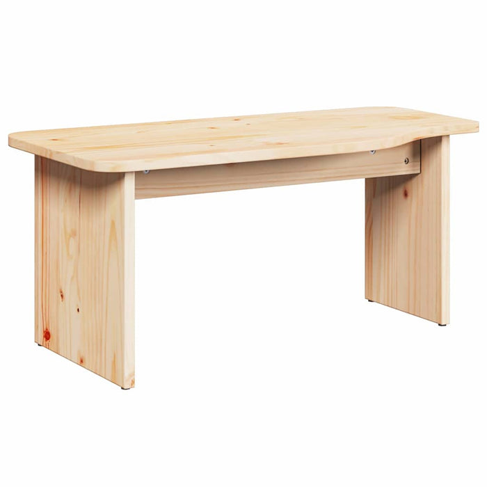 Masă de cafea 2 pcs natural Lemn masiv de pin - WALTI WALTI