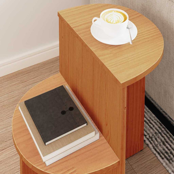 Masă de cafea Maroniu cerat 50 x 40 x 50 cm Lemn masiv de pin - WALTI WALTI