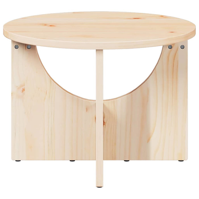 Masă de cafea natural 50 x 50 x 35 cm Lemn masiv de pin - WALTI WALTI