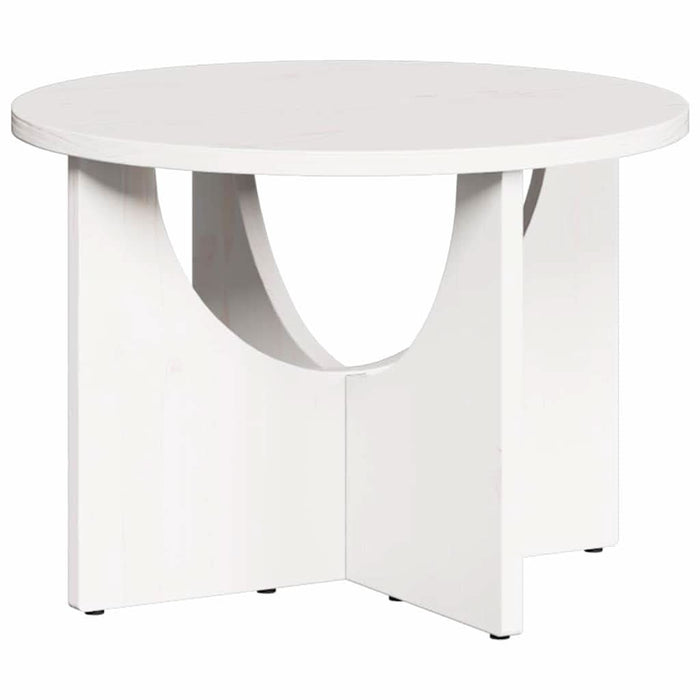 Masă de cafea Alb 50 x 50 x 35 cm Lemn masiv de pin - WALTI WALTI