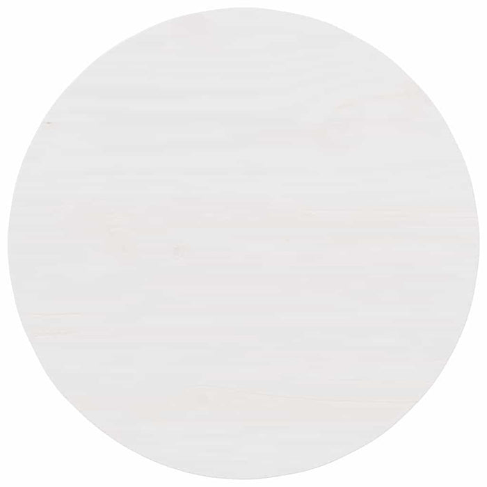 Masă de cafea Alb 50 x 50 x 35 cm Lemn masiv de pin - WALTI WALTI
