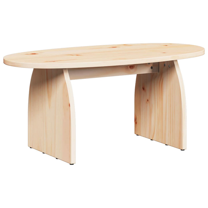 Masă de cafea Maro 80 x 40 x 35 cm Lemn de pin masiv - WALTI WALTI