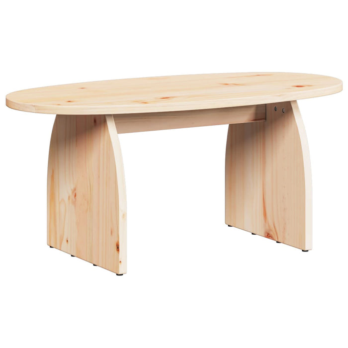Masă de cafea Maro 80 x 40 x 35 cm Lemn de pin masiv - WALTI WALTI