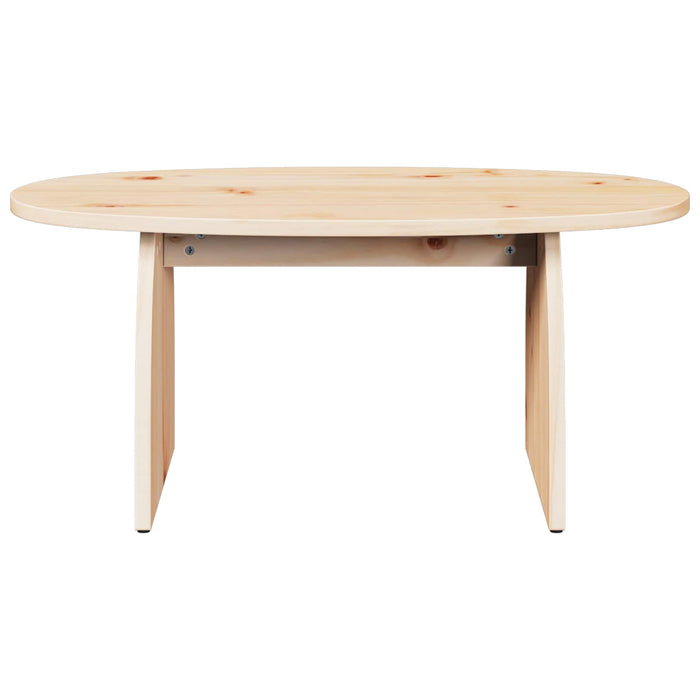 Masă de cafea Maro 80 x 40 x 35 cm Lemn de pin masiv - WALTI WALTI