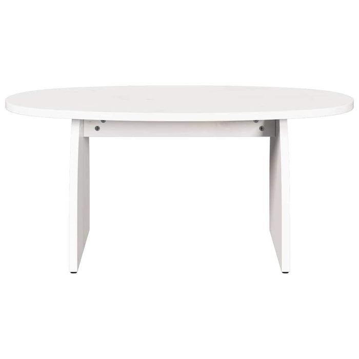 Masă de cafea Alb 80 x 40 x 35 cm Lemn de pin masiv - WALTI WALTI