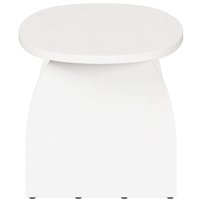 Masă de cafea Alb 80 x 40 x 35 cm Lemn de pin masiv - WALTI WALTI