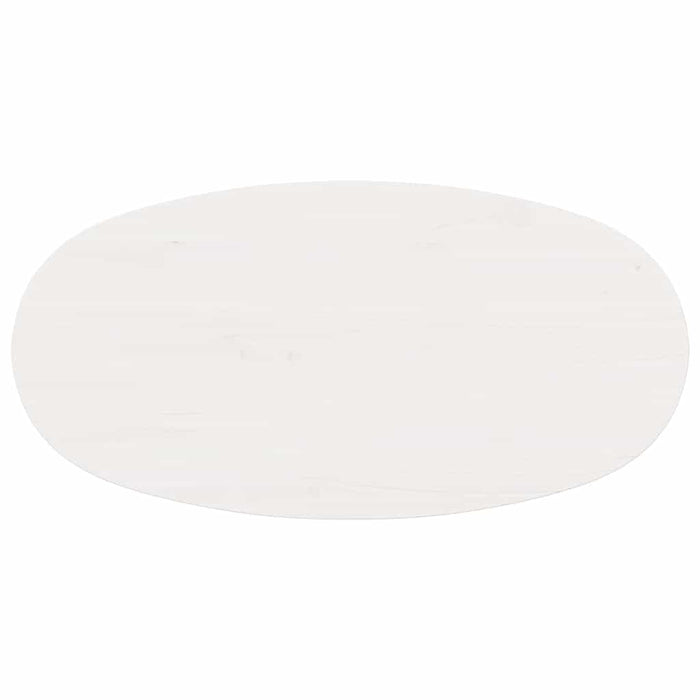 Masă de cafea Alb 80 x 40 x 35 cm Lemn de pin masiv - WALTI WALTI