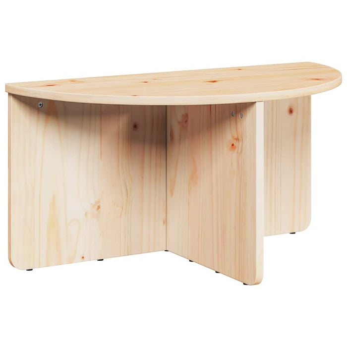 Masă de cafea 2 pcs natural Lemn masiv de pin - WALTI WALTI