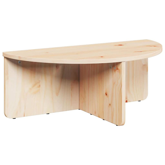 Masă de cafea 2 pcs natural Lemn masiv de pin - WALTI WALTI