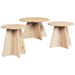 Masă de cafea 3 pcs natural - WALTI WALTI