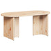 Masă de cafea natural 80 x 39,5 x 35 cm Lemn masiv de pin - WALTI WALTI