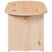 Masă de cafea natural 80 x 39,5 x 35 cm Lemn masiv de pin - WALTI WALTI