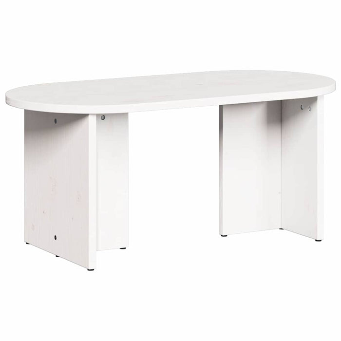 Masă de cafea Alb 80 x 39,5 x 35 cm Lemn masiv de pin - WALTI WALTI