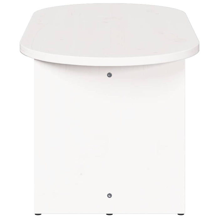 Masă de cafea Alb 80 x 39,5 x 35 cm Lemn masiv de pin - WALTI WALTI