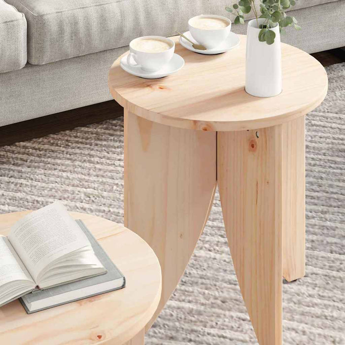 Masă de cafea 2 pcs natural - WALTI WALTI