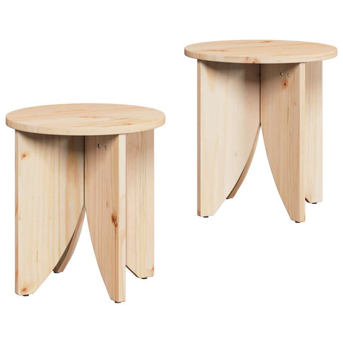 Masă de cafea 2 pcs natural - WALTI WALTI