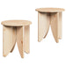 Masă de cafea 2 pcs natural - WALTI WALTI