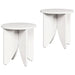 Masă de cafea 2 pcs Alb - WALTI WALTI