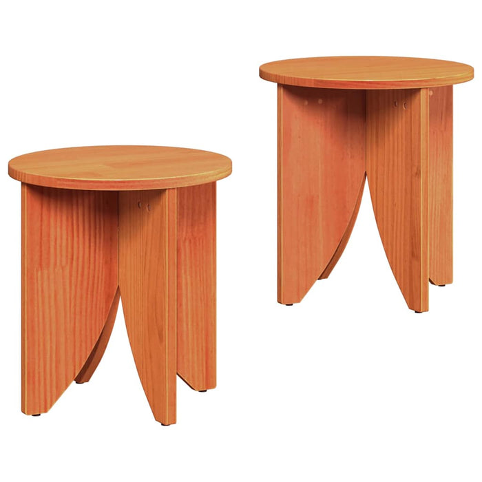 Masă de cafea 2 pcs Maroniu cerat - WALTI WALTI