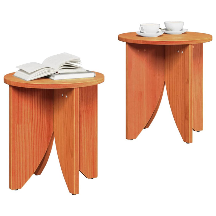Masă de cafea 2 pcs Maroniu cerat - WALTI WALTI