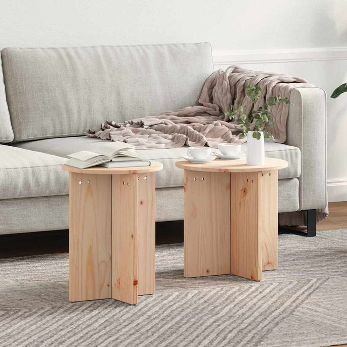 Masă de cafea 2 pcs natural - WALTI WALTI