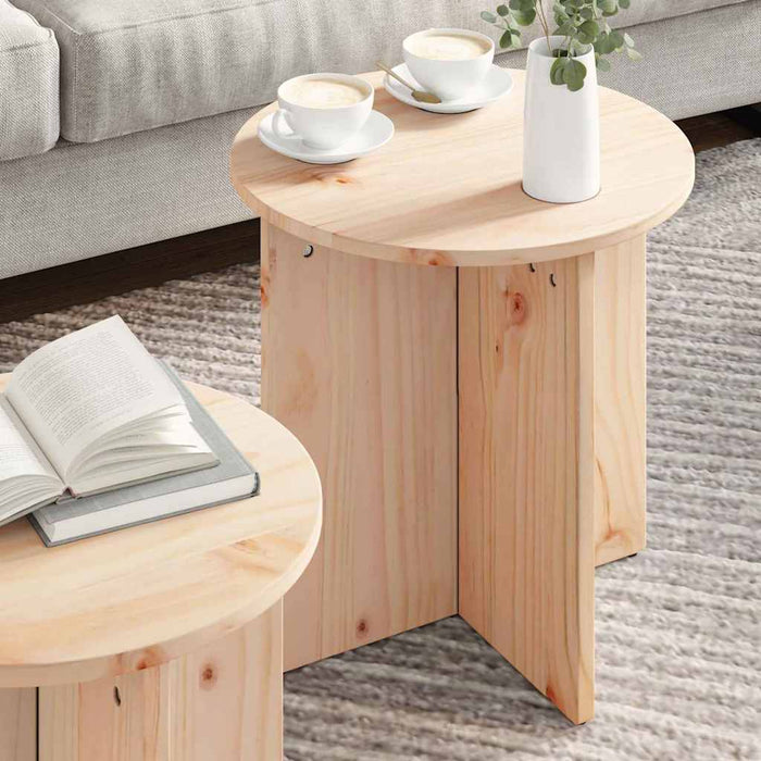 Masă de cafea 2 pcs natural - WALTI WALTI
