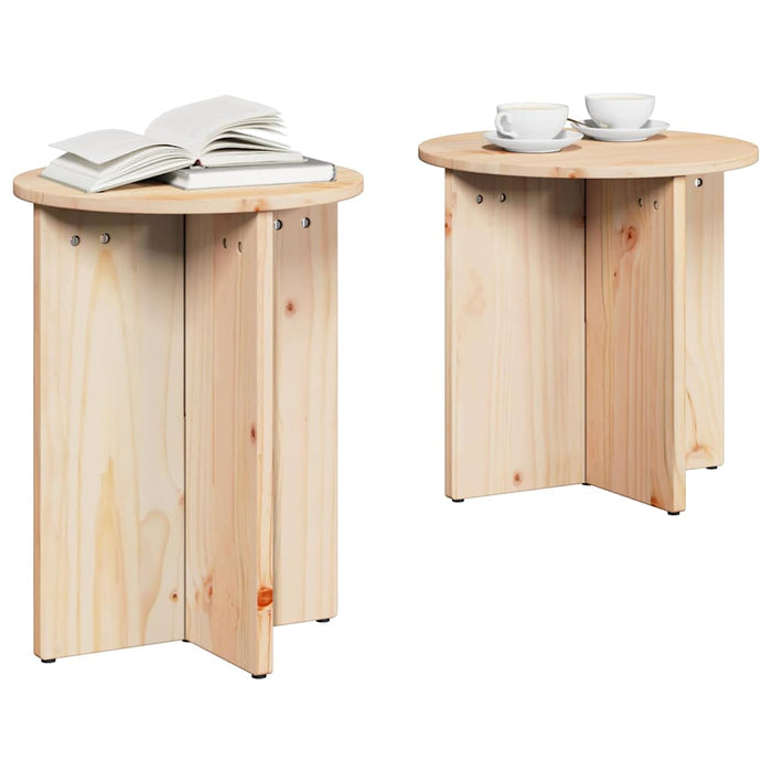 Masă de cafea 2 pcs natural - WALTI WALTI