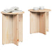Masă de cafea 2 pcs natural - WALTI WALTI