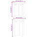 Masă de cafea 2 pcs natural - WALTI WALTI