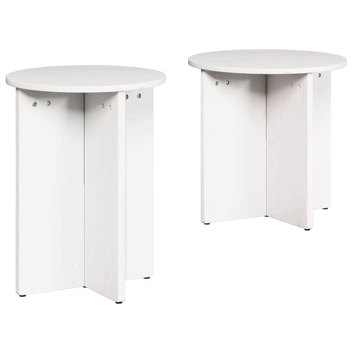 Masă de cafea 2 pcs Alb - WALTI WALTI