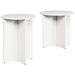 Masă de cafea 2 pcs Alb - WALTI WALTI