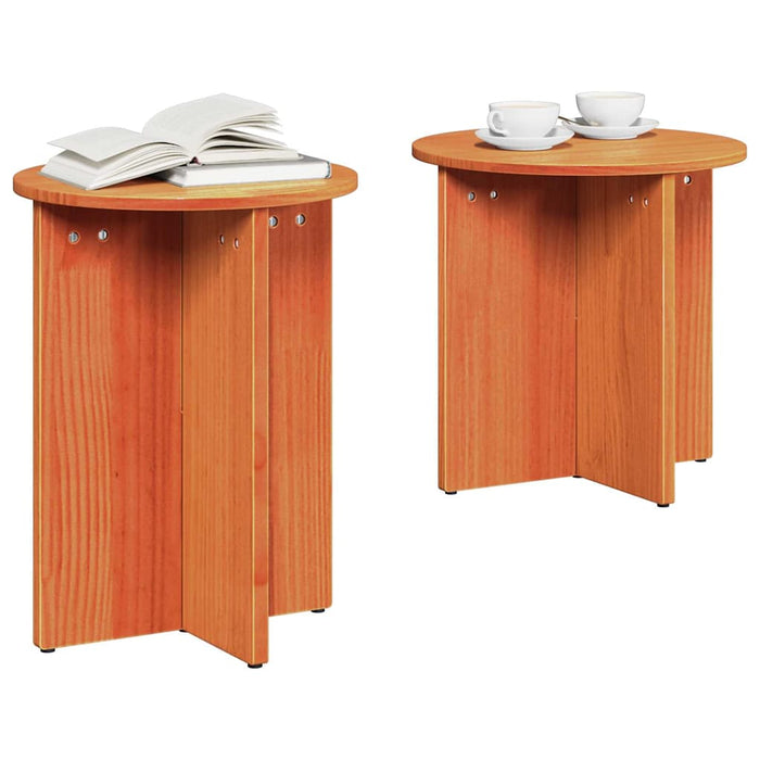 Masă de cafea 2 pcs Maroniu cerat - WALTI WALTI